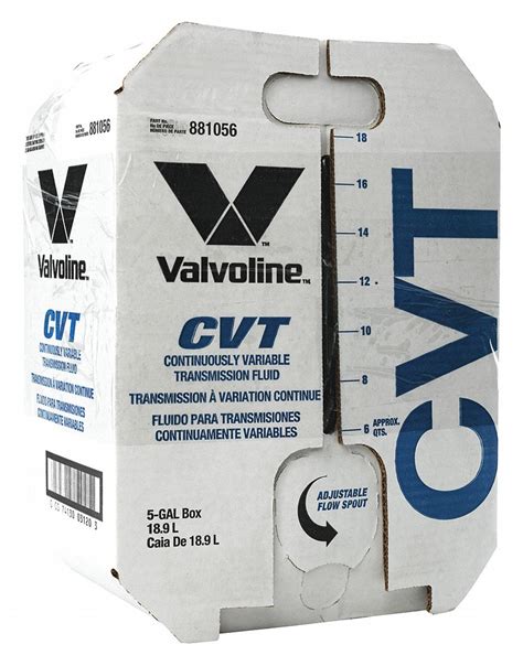 VALVOLINE CVT Transmission Fluid, Clear, 5 gal. Size - 453C13|881056 - Grainger