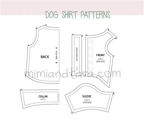 Dog shirt patterns | PDF PATTERN | Mimi & Tara