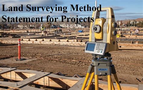 project survey work - Construction Method Statement