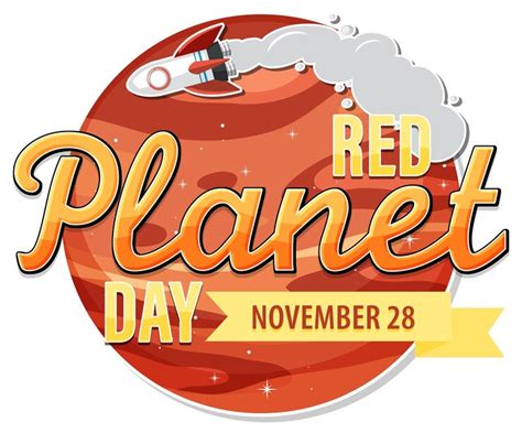 Free Vector | Red planet day poster template