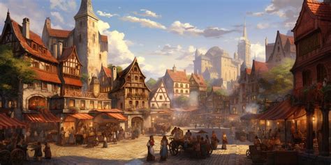 The Heart of Medieval Europe: The Bustling Towns