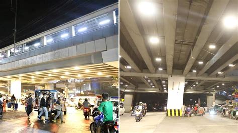 Check out the new street lights under the LRT-1 Blumentritt Station