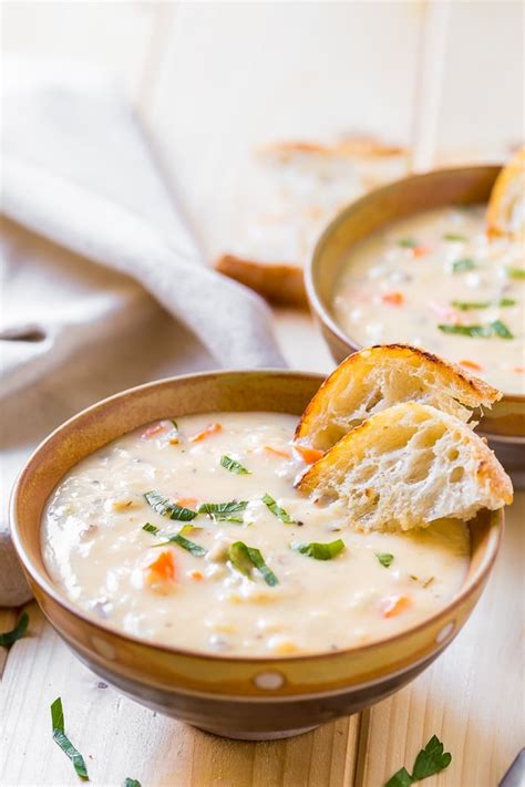 Slow Cooker Creamy Wild Rice Soup | Sugar and Soul