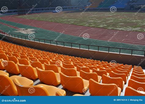 Empty football stadium stock photo. Image of grass, line - 38974314