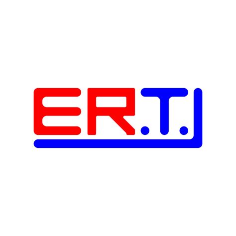 ERT letter logo creative design with vector graphic, ERT simple and ...