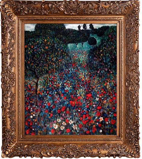 Museum Masters Poppy Field By Gustav Klimt Reproduction - ShopStyle Artwork