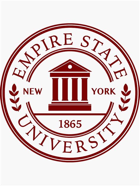 "Empire State University logo" Sticker for Sale by changbur78 | Redbubble