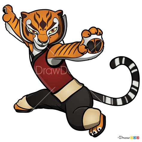 How to Draw Tigress, Kung Fu Panda