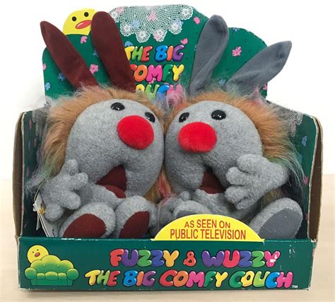 1997 The Big Comfy Couch Dust Bunnies Fuzzy & Wuzzy Plush New In Box | #1911005785