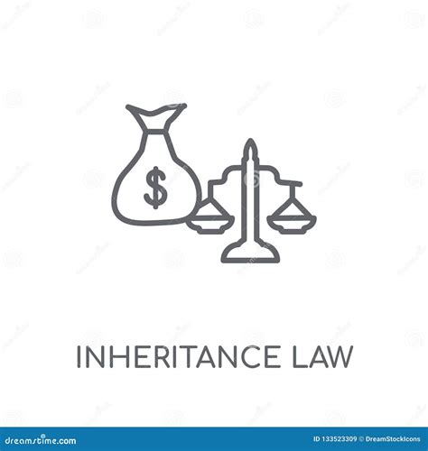 Inheritance Law Linear Icon. Modern Outline Inheritance Law Logo Stock ...