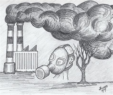 Air Pollution Sketch at PaintingValley.com | Explore collection of Air Pollution Sketch