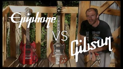 Epiphone vs Gibson SG - YouTube