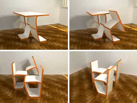 Modular Convertible Chairs, Table & Storage Furniture Set | Designs ...