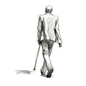 Man Walking Sketch Line Art, Person, Man, Drawing PNG Transparent Image and Clipart for Free ...