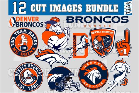 12 Styles NFL Denver Broncos Svg. Denver Broncos Svg, Eps, Dxf, Png ...