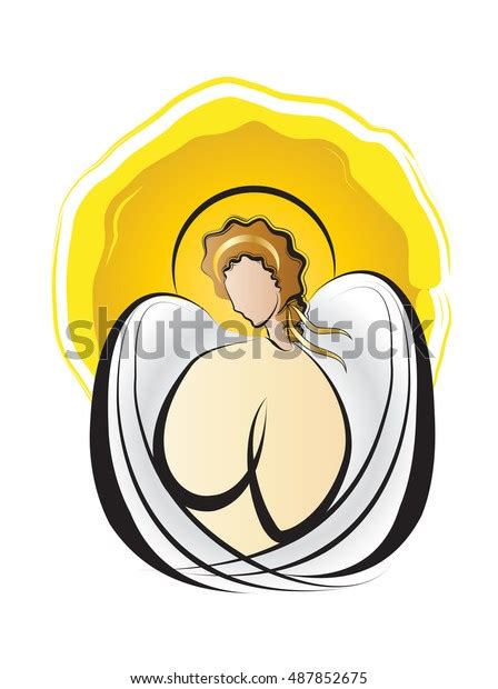 Angel Symbol Evangelist St Matthew Vector Stock Vector (Royalty Free ...