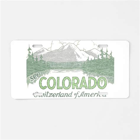 Colorado State Motto License Plates | Colorado State Motto Front License Plate Covers - CafePress