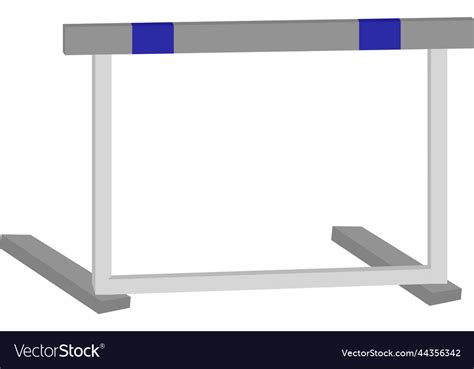 Athletics hurdle equipment Royalty Free Vector Image