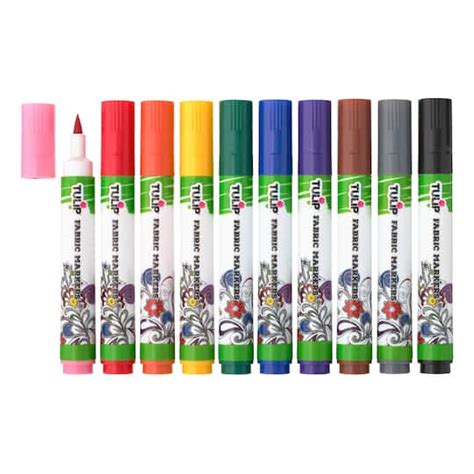 Tulip® Fabric Markers®, Brush Tip Rainbow | Michaels