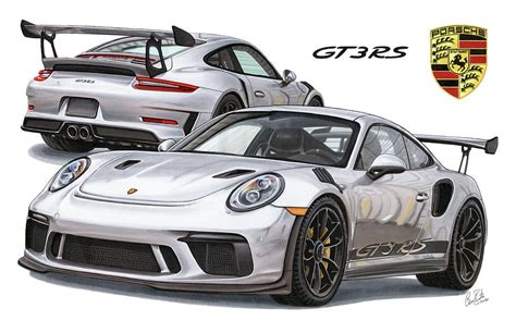 2019 Porsche 911 GT3 RS by The Cartist - Clive Botha