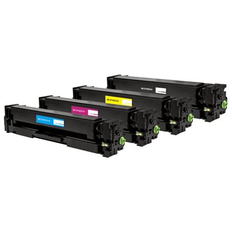 HP 201X High Yield Black, Cyan, Magenta, Yellow Compatible Toner Cartridge | Printer Ink ...