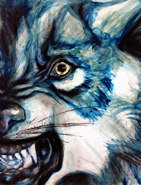 Blue Wolf by Ospreyghost13 on DeviantArt