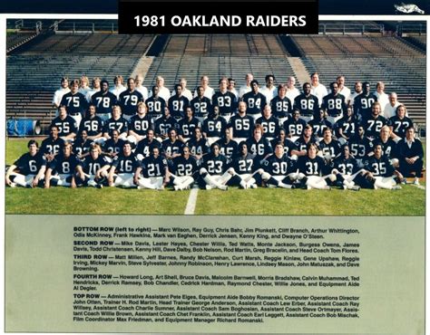 1981 OAKLAND RAIDERS 8X10 TEAM PHOTO FOOTBALL PICTURE NFL