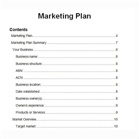 Advertising and Marketing Business Plan - 9+ Examples, Format, Pdf