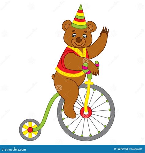 Circus Bear Cartoon Vector | CartoonDealer.com #73997115