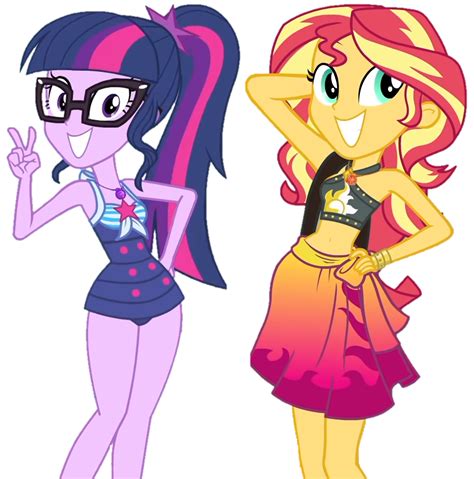 Twilight Sparkle and Sunset Shimmer by lolpunch427 on DeviantArt