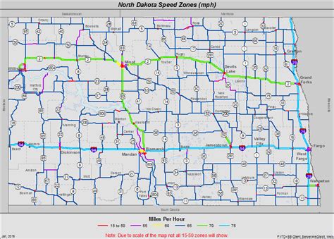 NDDOT - Speed Zone Map