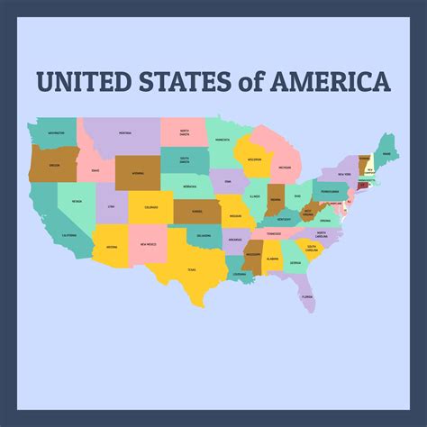 Map Of United States - 10 Free PDF Printables | Printablee