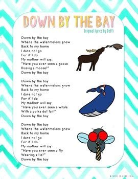 Down by the Bay" Rhyming Words Activity Pack by Thyme to Read | TpT