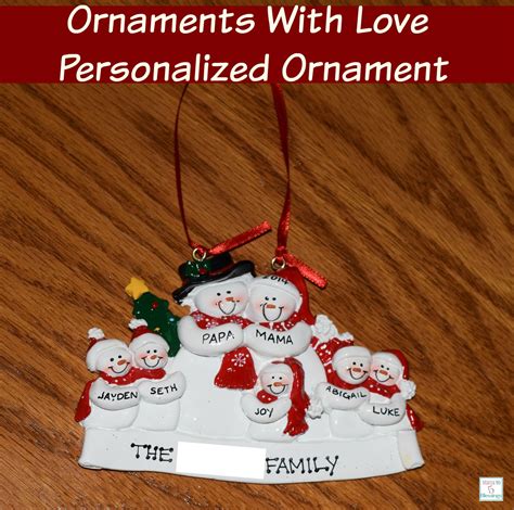 Personalized Ornaments With Love Ornaments (Giveaway)