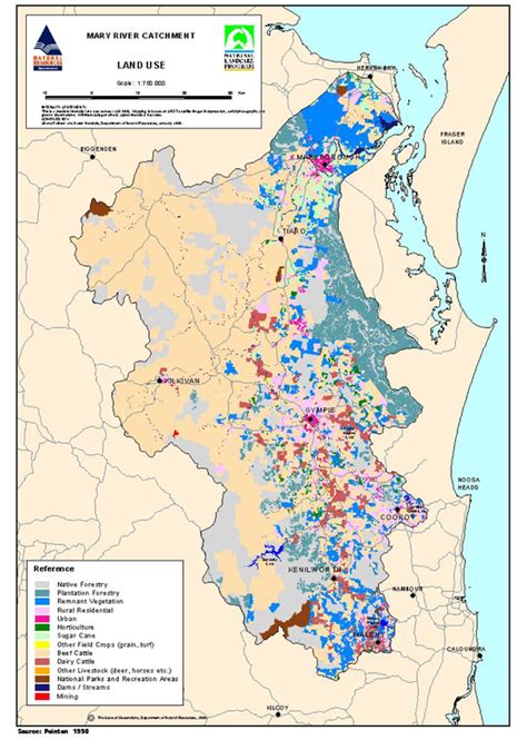 Mary River Catchment Land Use. (Source Pointon, 1998) | Download Scientific Diagram