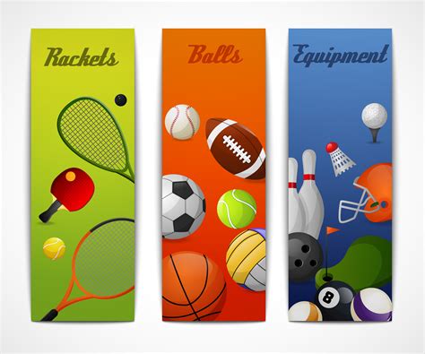 Sports vertical banners 428348 Vector Art at Vecteezy