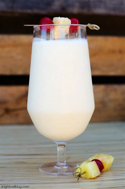 Frozen Banana Colada - A Night Owl Blog