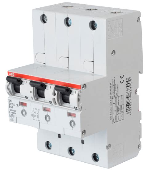 ABB S751 - 3DR-E63: Automatic Main Circuit Breaker - Selective, 3 x 1 ...