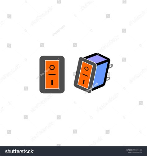 Switch Button Vector Design Isolated White Stock Vector (Royalty Free) 1712496409 | Shutterstock