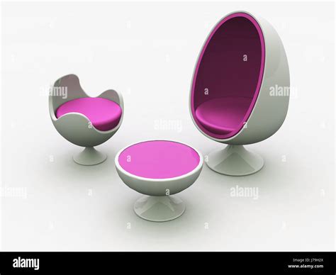 modern egg chair - pink Stock Photo - Alamy