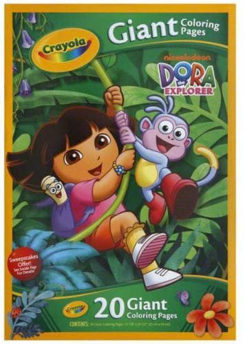 Crayola Nickelodeon Dora the Explorer Giant Coloring Book - 20 Sheets, 20 Sheets - Ralphs