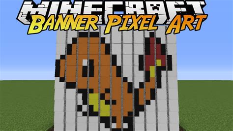 Charmander Banner Pixel Art Showcase - Minecraft - YouTube