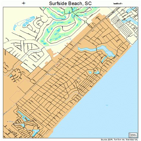 Surfside Beach South Carolina Map - Spring 2024 Trends