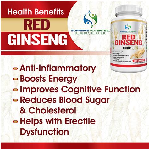 Red Ginseng: Nutrition Supplements for Erectile Dysfunction