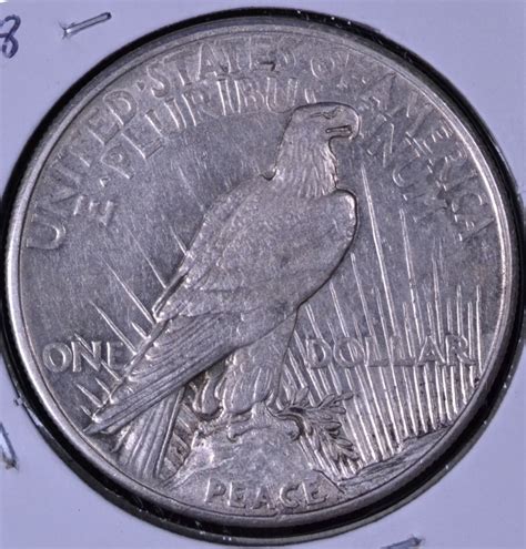 1921 $1 Peace Silver Dollar - AU