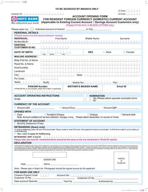 Edit Document HDFC Bank Account Opening Form And Keep Things Organized