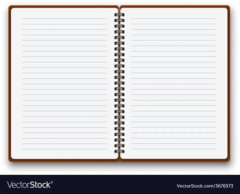 Open notebook Royalty Free Vector Image - VectorStock | Create notebook, Powerpoint background ...