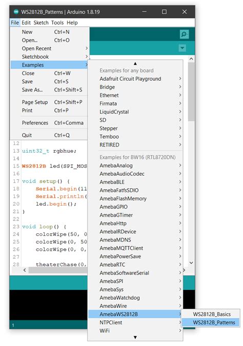 WS2812B – Patterns – Realtek IoT/Wi-Fi MCU Solutions