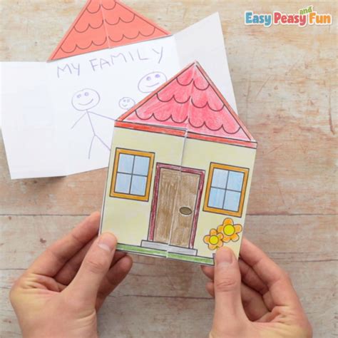 Paper House My Family Craft - Easy Peasy and Fun