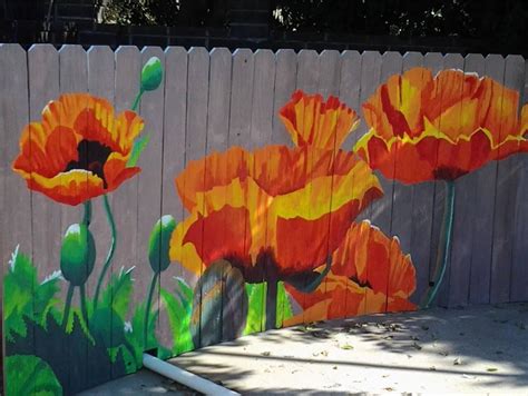 Pin by Kitty Lewis on Murals | Garden fence art, Garden mural, Fence art